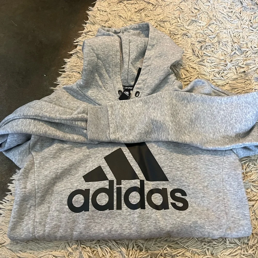 adidas grey hoodie size xs - Picture 1 of 3